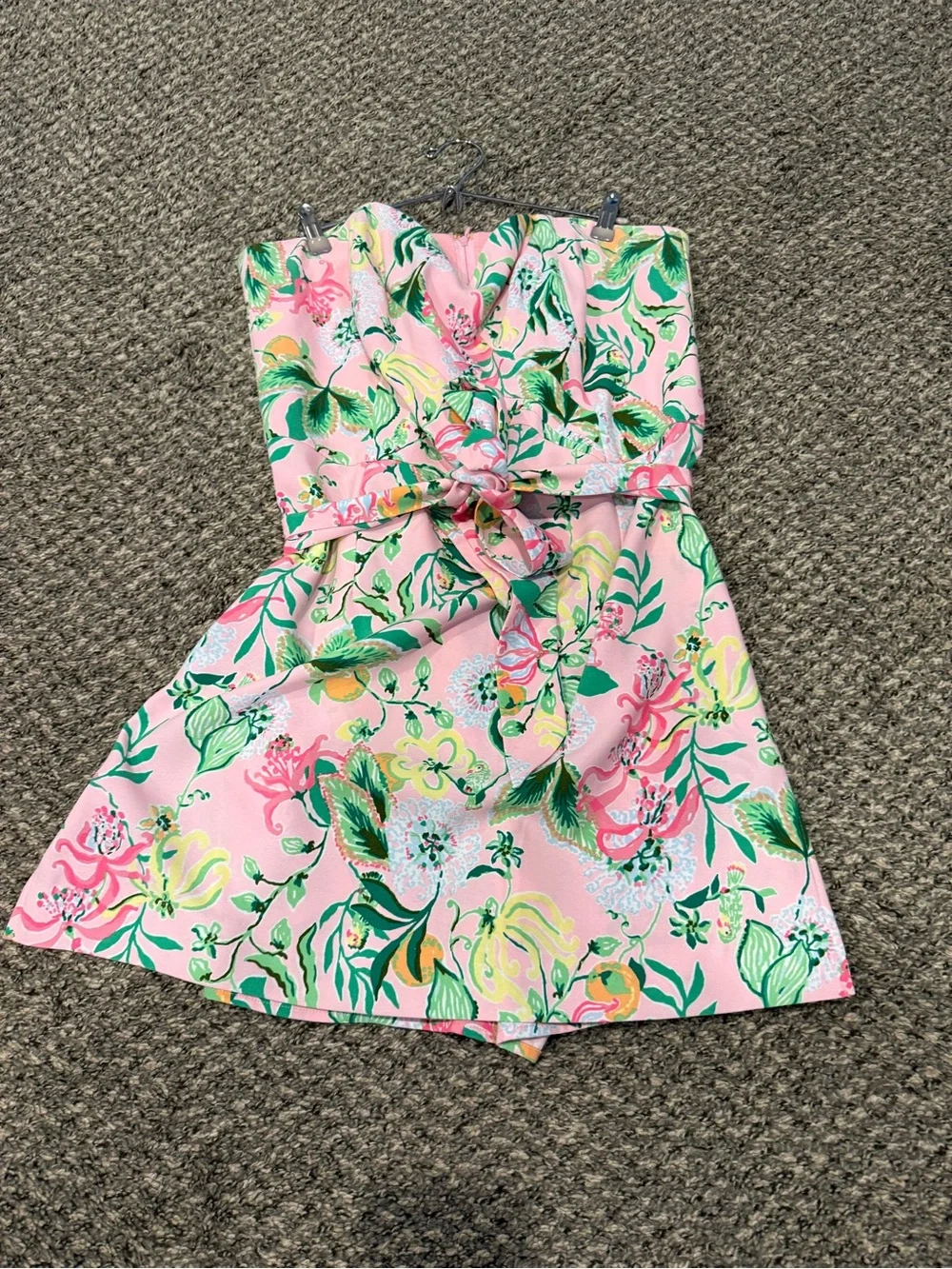 Lilly Pulitzer Strapless Pink Floral Sweetheart Dress - Picture 3 of 6